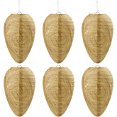 Qumenan mini wasp nest decoy in 4x6 inches deters wasps in outdoor spaces.