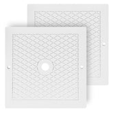 Quorvix skimmer cover 10-inch lid, front view, durable replacement for worn lids