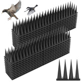 Quunoot Bird Spikes coverage strip on a ledge preventing perching.