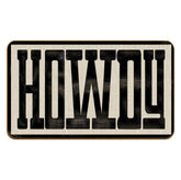 Qvapt Howdy Doormat front view captures dirt and adds rustic charm to entryways.