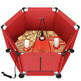 QVVCOOP brooder box all-in-one setup for easy chick housing and care.