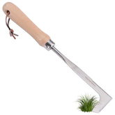 QWLWBU Crack Weeder with wood handle for precise crevice work.