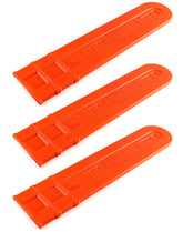QWORK Chainsaw Chain Cover on 20-inch bar protects the chain during storage.