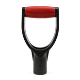QWORK plastic spade shovel D-grip assembly enables quick upgrade and improved grip.