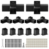 QZER pergola brackets 3-way 4x4 provide sturdy outdoor support.