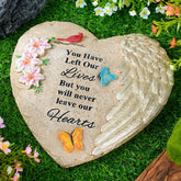 QZGE memorial stone with heartfelt quote for outdoor garden display; weatherproof.