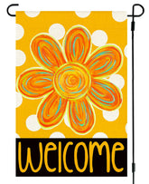 RABUSOFA Summer Floral Garden Flag 12x18 is double-sided and welcoming for outdoor spaces