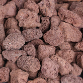 Rahato 10lbs red lava rocks for fire pit with natural color and even heat