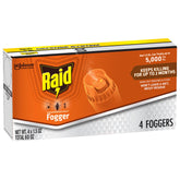 Raid Concentrated Deep Reach Fogger provides comprehensive room coverage for roaches and other pests.