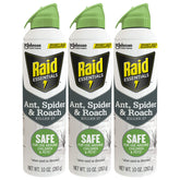 Raid Essentials ant killer aerosol targets ants quickly, ideal for kitchens and entryways.