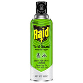 Raid Yard Guard Mosquito Fogger dispersing outdoors in action