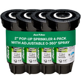 Rain Bird 1802FDSPRS PRS dual spray nozzle provides even irrigation across lawn.