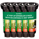 Rain Bird 1804 spray head with 4 inch pop-up for irrigation efficiency