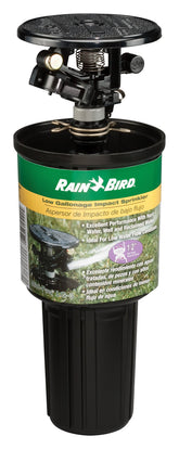 Rain Bird LG-3 pop-up sprinkler for reliable lawn irrigation in high-traffic areas.