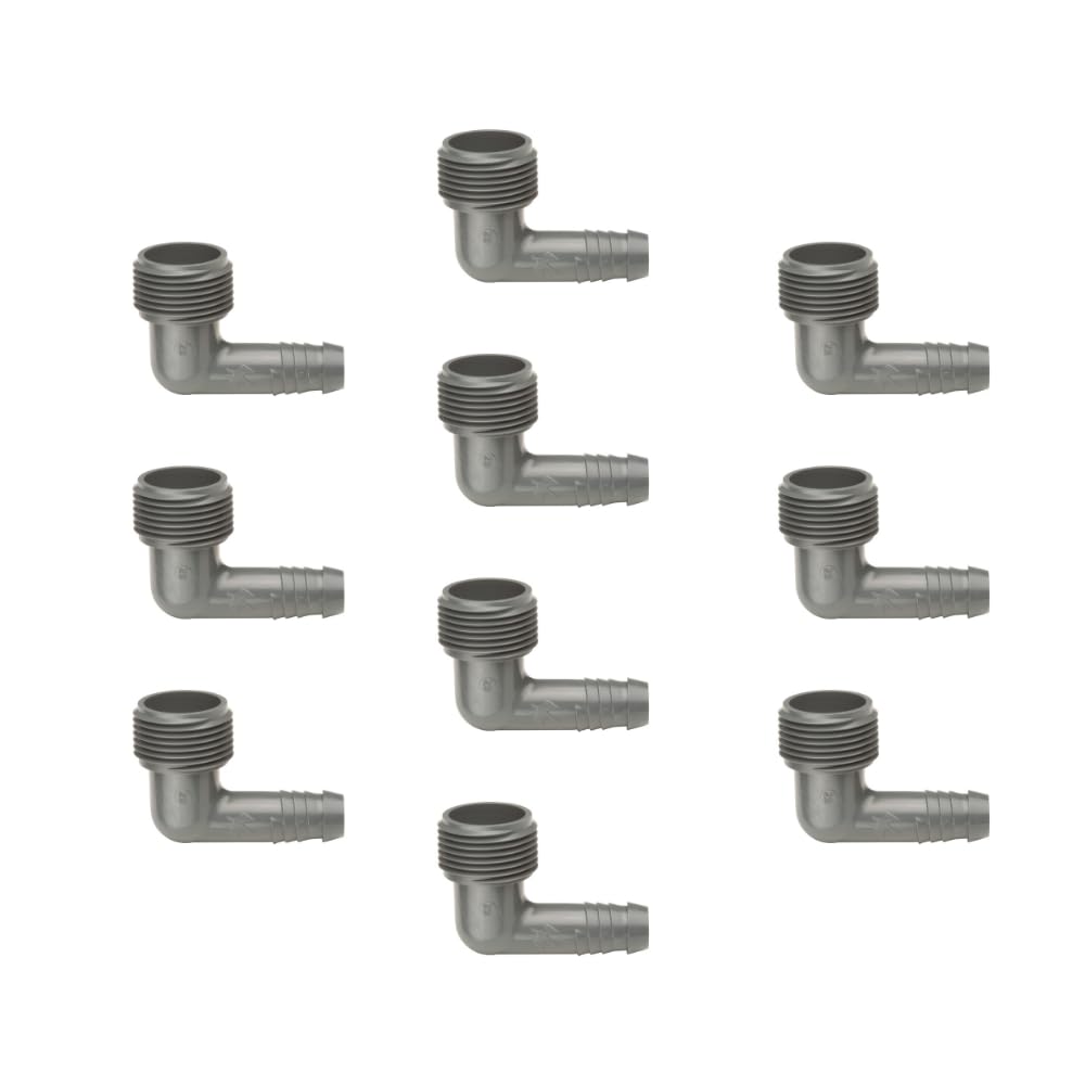 Rain Bird SWGE075B EZ Pipe elbow fitting with secure barb connection for leak-resistant irrigation.
