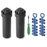 Rain Bird 5000-Series rotor sprinkler head with arc adjustment for precise coverage