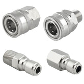 Raincovo quick-connect 3/8-inch fittings enable fast, secure connections for hoses and wands.