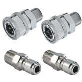 Raincovo quick-connect 3/8 inch fittings enable fast, leak-free connections.