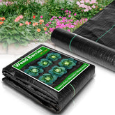 RAINFLOW weed barrier fabric heavy-duty; durable weed suppression for gardens