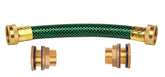 RAINPAL RBL020: two brass bulkhead fittings for secure rain barrel connections.