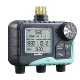 RAINPOINT brass inlet sprinkler timer for durable garden connection