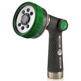 RAINPOINT hose sprayer nozzle in olive green with a comfortable grip.