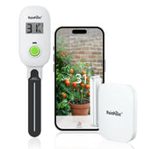 RAINPOINT smart soil moisture meter display shows at-a-glance readings for easy watering.