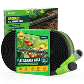 RAINPOINT Soaker Hose 25ft flat design for even garden watering