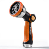 RainPoint orange spray nozzle with jet pattern for powerful cleaning tasks.