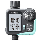 Rainpoint sprinkler timer display shows a clear 3.02 inch screen for quick readings
