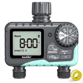 RAINPOINT dual-zone sprinkler timer enables separate schedules