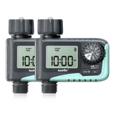 RainPoint Sprinkler Timer front view with large LCD for easy setup.