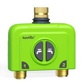 RAINPOINT WiFi water timer with brass inlet and outlet for reliable irrigation.