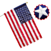 RamboN American flag 25x4 pole-sleeve demonstrates durable outdoor appeal for homes or offices.