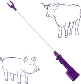 RANCH CHOICE purple livestock prod handle with ergonomic grip for precise control