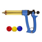 Ranch Choice 50ml semi-automatic syringe with blue piston knob for quick, accurate dosing.