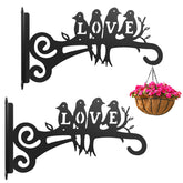 RANRTI bird-pattern plant hanger 10 inch for indoor or outdoor display with stylish charm.