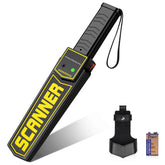R RANSENERS handheld metal detector wand in use for quick security screening