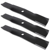 RANSOTO 48-inch mower blade mounted on John Deere deck for clean cuts