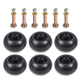 RANSOTO deck wheel kit close-up showing 5/8 inch bore for compatibility