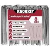 RAOOKIF 8-inch galvanized garden stake ready for outdoor use and garden projects