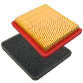 RARELEMON air filter kit for Toro 119-1909 shown from the front with clear build