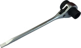 RatchetScrench dual 13/19 mm sockets provide versatile bar-nut access.