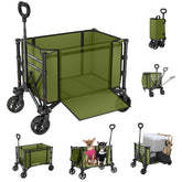 Raynesys collapsible wagon cart folded compact for easy storage and transport