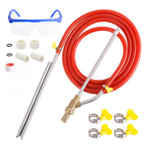Rdutuok sandblasting kit hose assembly showing sturdy fittings for durable operation