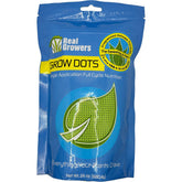 Real Growers Grow Dots Classic 24oz bottle close-up emphasizing one-time feeding convenience.