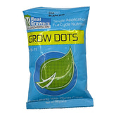 Real Growers Grow Dots Classic bottle with steady nutrient release for a full grow cycle.