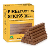Realcook Natural Fire Starter Cubes packaging showing upgraded design for quick ignition.