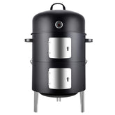 Realcook vertical 17in smoker top view for outdoor cooking
