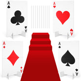 Reallnaive giant poker yard sign front view enhances curb appeal for casino parties